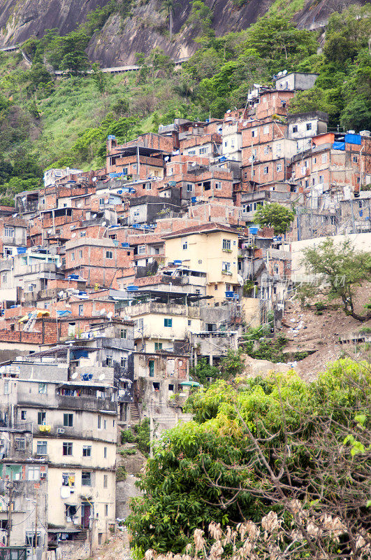 Rocinha favela，里约热内卢最大的贫民窟